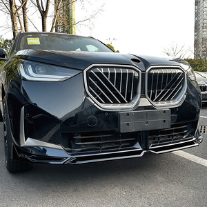Bmw X3 G45 2025+ Front Bumper Lip Splitter Piano Black Carbon Fiber Texture Abs Material For Car Body Kit - Product Image 2