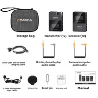 Micrófono Inalámbrico Comica Boomx-D para Teléfono Móvil - Reducción de Ruido para Grabación y Transmisión en Vivo
