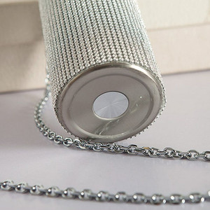 Botellas de agua de acero inoxidable con cadena para bebidas, botellas de agua de cristal brillante de Color negro arcoíris de lujo de diseñador con diamantes de imitación - Product Image 4