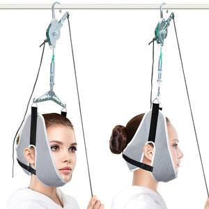 Dispositif de traction cervicale gris clair, cadre portable pour étirement du cou, massage santé, fonctionnement manuel, instrument de classe I - Product Image 3