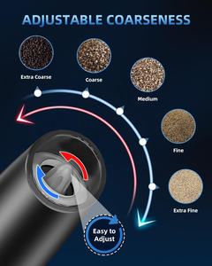 Nuova <span class=keywords><strong>casa</strong></span> portatile e cucina automatica Spice Mill gravità elettrico pepe e sale Set con Led blu - Product Image 3