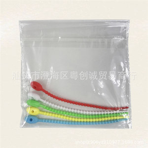 Colorful Soft Silicone Tadpole Cable Ties Set Releasable For Earphone Data Cables Organizer Daily Use - Product Image 4