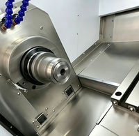 Torno CNC Horizontal de Bancada Plana con Husillo Vertical y Doble, Control GSK, BT40, Precio Competitivo para Fabricación de Piezas de Sellado