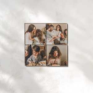 Personnalisation rapide Aimants de réfrigérateur en acrylique transparent DIY Présentoir photo carré Cadre magnétique transparent Autocollant pour réfrigérateur - Product Image 2
