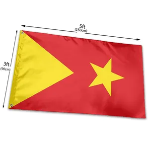 Banderas Tigray impresas de poliéster, bandera de la región voladora al aire libre, venta al por mayor