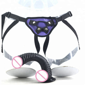 Godemiché cheval noir en silicone sans bretelles, avec ventouse puissante, réaliste et de grande taille, pour femmes - Product Image 3
