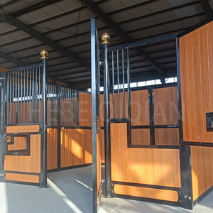 Pintu Kandang Kuda Baja Berlapis Bambu dengan Lapisan Galvanis Celup Panas dan Lapisan Bubuk, Ukuran 2 X 3 m 2.5 X 4 m, Tinggi 2.2m - Product Image 4