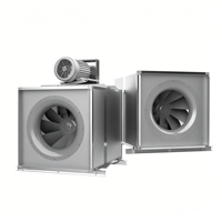 Unité de ventilation industrielle à entraînement direct électrique INFINAIR ISQ, débit d'air par conduit de 166 000 m³/h, 52 100 Pa, volume élevé, haute pression