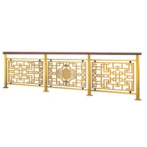 Thiết Kế Nội Thất Sang Trọng Phụ Kiện Lan Can Cầu Thang Bằng Đồng Mạ Vàng Chịu Lực Nặng Trang Trí Nội Thất - Product Image 1