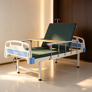 Cama de Cuidado Manual Semicurva con Configuración Personalizada, Estructura Antideslizante Lateral, Elevación de Respaldo y Elevación de Piernas para Instituciones Médicas - Product Image 3