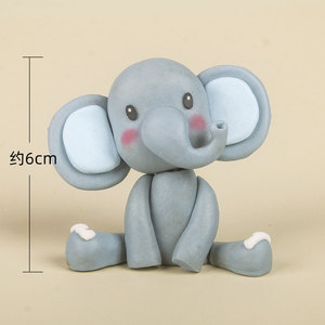 ของตกแต่งเค้กรูปสัตว์ป่าสำหรับตกแต่งเค้กวันเกิดรูปยีราฟสิงโต - Product Image 6