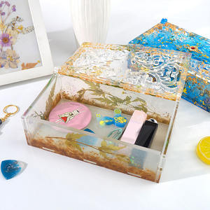 YS prix usine bricolage boîte de rangement moule porte-bijoux étui Silicone <span class=keywords><strong>plâtre</strong></span> moule artisanat décorations pour la maison bougie faisant des outils - Product Image 4