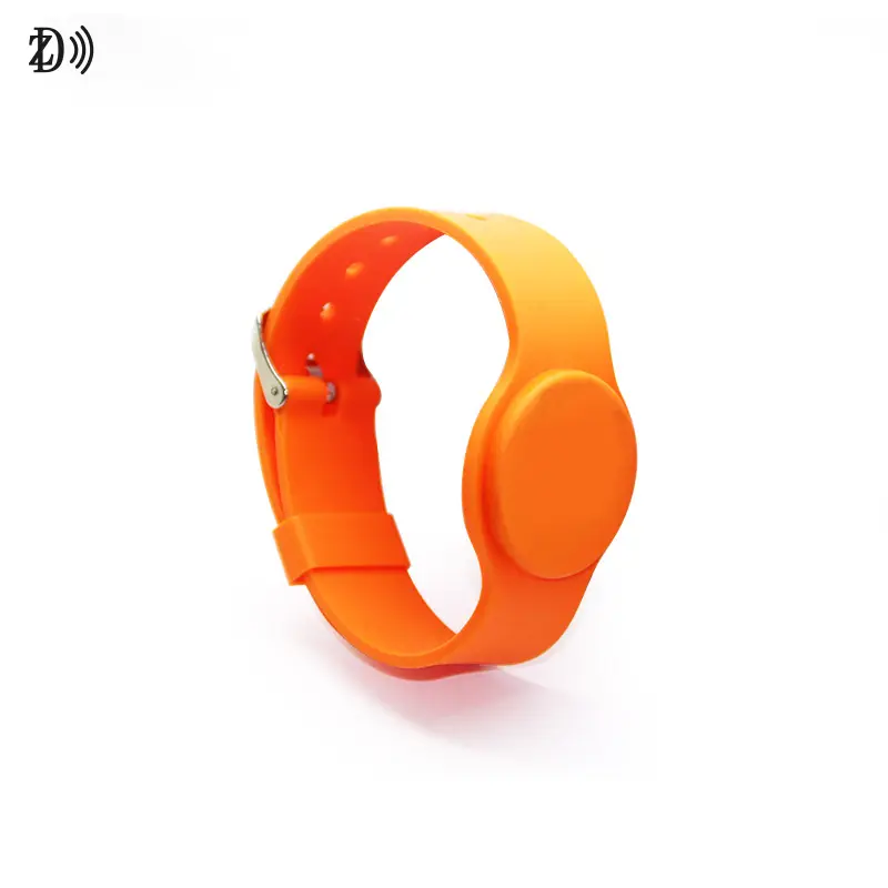 Factory Price Adjustable 13.56MHz MIFARE Ultralight EV1/ NFC NTAG215 RFID Silicone Wristband Sport Bracelet