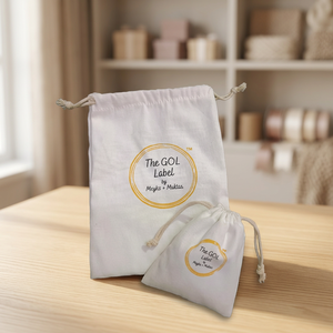 <b>Canvas</b> Pouch 8x6 Inch Reusable Fabric <b>Bag</b> for Gift Wrapping <b>Small</b> Products Wedding Favors Festival Gifting and Retail - Product Image 1