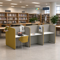 Cabine de confidentialité flexible pour le travail au bureau, espace de travail modulaire portable, alternative aux cloisons fixes, pour les équipes hybrides
