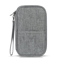 Dompet Organizer Dokumen Perjalanan Anti Air untuk Paspor Keluarga, Sertifikat, Kartu, dan Kartu Boarding Pass