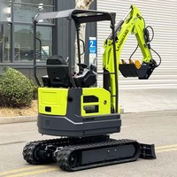 Mini Excavadora en Oferta, Excavadora Pequeña de Alta Calidad para Uso Doméstico, Nueva Máquina para Movimiento de Tierras de 1.8 Toneladas, con Certificación CE y EPA