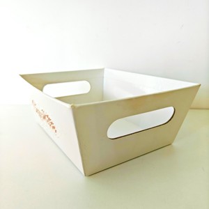 ถาดกระดาษสีขาว YBLPAK สำหรับใส่ขนม ช็อกโกแลต  เป็นมิตรกับสิ่งแวดล้อม ใช้แล้วทิ้ง เหมาะสำหรับเฟรนช์ฟรายส์ นาโชส์ ฮอทดอก ทาโก้ บาร์บีคิว ป๊อปคอร์น - Product Image 4
