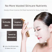 Appareil de massage facial portable doré pour usage domestique – Soin quotidien de la peau pour le nettoyage et l'application de soins
