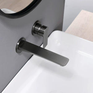 Jboyuan Concealed Wall Mount Faucet Single Handle 304 Stainless Steel Basin Faucet Hot Cold Water - Product Image 3