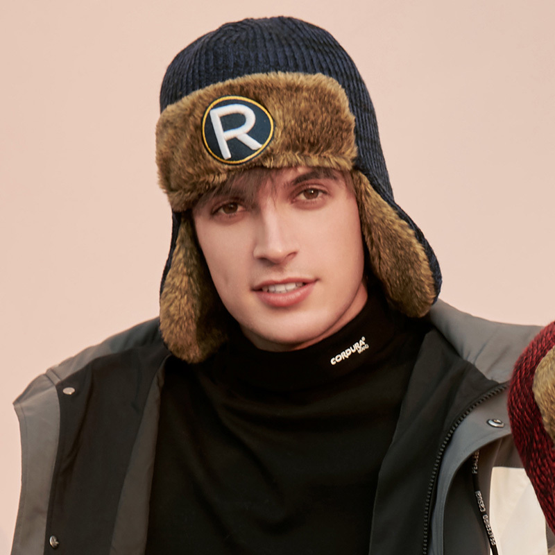 Aviator Hat 3D Embroidery Striped Unisex
