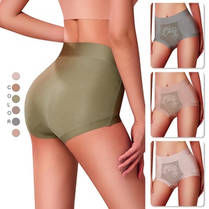 سراويل داخلية نسائية من YXKISSY، ملابس داخلية سميكة بخصر مرتفع لرفع المؤخرة، مضادة للبكتيريا 7A، ناعمة، غير مرئية وبدون أثر - Product Image 5