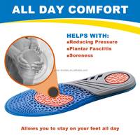 Semelles intérieures de chaussures en gel TPE pour la fasciite plantaire antifatigue sport confort et absorption des chocs personnalisées