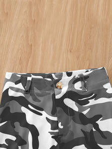 Conjunto de <span class=keywords><strong>Ropa</strong></span> para Niñas Verano 2026, Chaleco Moderno + Overol de Camuflaje Estilo Hip-Hop, Dos Piezas - Product Image 6