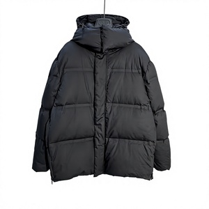 Blouson d'hiver unisexe, zippé, rembourré, imperméable, respirant, en toile noire, léger, chaud, coupe-vent - Product Image 6