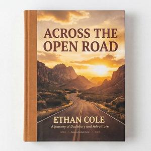 Impresión de <span class=keywords><strong>Libros</strong></span> Personalizados con Tapa Dura y Encuadernación Cosida, Novela de Ethan <span class=keywords><strong>Cole</strong></span>,  'Across the Open Road', Encuadernación Cosida con Hilo, Laminado Mate, Libro de Viaje - Product Image 2