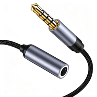 Câble d'extension 4 sections mâle-femelle pour téléphone/écouteurs/haut-parleur, personnalisé en usine, câble d'accompagnement pour diffusion en direct 3,5 mm