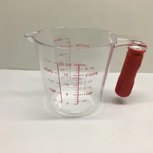 Standard measuring jug scale cups baking tool 100 300 600 1000 ml ps plastic measuring cup set