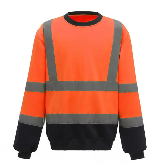 Индивидуальный светоотражающий полиэфирный свитер, ночная безопасность, строительная дорога, рабочая одежда, высоковидимое защитное пальто