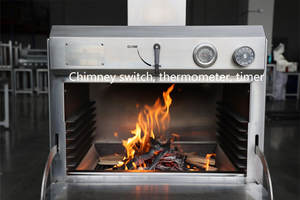 Horno Comercial Grande para <span class=keywords><strong>Leña</strong></span>, Parrilla para BBQ, Horno para Pizza, Horno para Hornear, para Asar Bistec, Chuletas de Cordero, Pizza, <span class=keywords><strong>Pollo</strong></span> Asado - Product Image 4