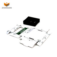 Boîte d'emballage en papier ondulé blanc mat sur mesure Fenêtre en plastique imprimée UV Inserts découpés en mousse EVA-pour l'industrie cosmétique