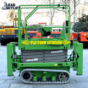 Plateforme élévatrice à ciseaux hydraulique électrique autopropulsée de petite taille pour terrains accidentés, 300 kg, CE 4m 6m 8m 10m 12m 14m 16m - Product Image 1