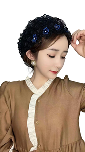 Asian style floral headpiece Stretchable <b>women's</b> summer hat Ethnic lace <b>cap</b> for <b>women</b> Spring summer floral hat - Product Image 1