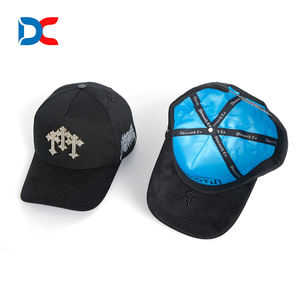 במלאי g5 איכות עיצוב בר מעוקל כותנה בר 5 פספורט כובע זמש עם כובע בייסבול לוגו מותאם אישית סאטן עבור גברים - Product Image 2