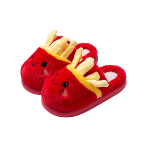 Nuovi Arrivi: Pantofole da Donna con Punta Chiusa, Design a Tema Cibo, in Peluche, Stile Semplice, Calde e alla Moda per la Casa - Product Image 5
