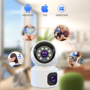 Caméra <span class=keywords><strong>IP</strong></span> sans fil Full HD V380 4MP Moniteur bébé Vision nocturne intérieur PTZ <span class=keywords><strong>5G</strong></span>/WiFi Suivi automatique Double bande 4K Haute Projection - Product Image 1