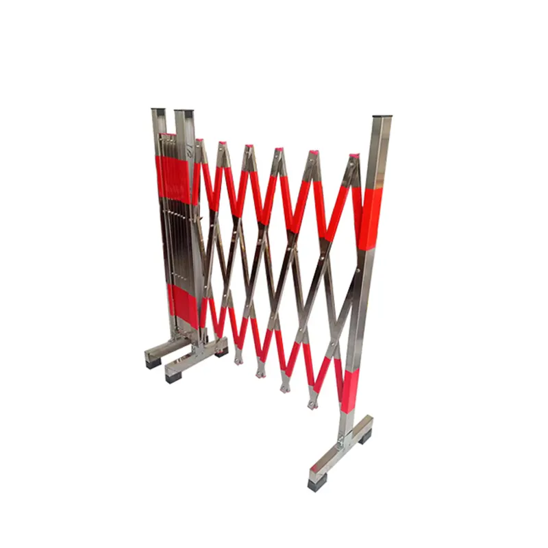 Angle type telescopic folding stainless steel fence