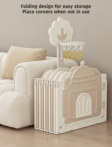 Nhà Máy OEM Trẻ Em Chơi Sân Có Thể Gập Lại Bé Nhựa Trong Nhà Playpens Sân Chơi Trẻ Em An Toàn Hàng Rào Với Cổng - Product Image 4