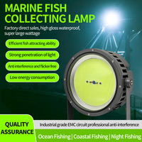 Promotions : Lampe de pêche LED flottante 1000W 1200W 1500W pour attirer calamar et thon, lumière LED cyan vert pour pêche en eau profonde depuis bateau