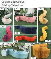 DG009 Fournitures de Décoration : Support Pliable pour Gâteau de Mariage, Table en Papier et Présentoir à Fleurs pour Événements et Fêtes