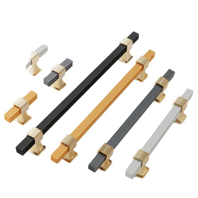 Factory Direct Selling Aluminum Alloy Pulls Handles for Cabinet Drawer Wardrobe Kitchen Bedroom-Minimalist Luxury Design