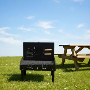 Parrilla Portátil Cuadrada de Carbón Negra 44x27x7cm de Acero Pintado Modelo D0100HPTGCA - Product Image 2