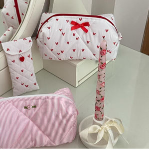 Pochette da Trucco Personalizzata in Cotone con Cerniera, Organizer per Articoli da Toilette e Cosmetici da Bagno con Stampa e Logo Personalizzati - Product Image 6