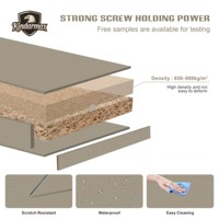 MDF mélaminé certifié CARB, texture tissu, ENF/F4/E0, écologique, ignifuge, résistant à l'humidité, pour appartements et hôtels contemporains