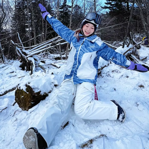 Combinaison <span class=keywords><strong>de</strong></span> <span class=keywords><strong>ski</strong></span> et <span class=keywords><strong>de</strong></span> snowboard une pièce respirante pour femmes personnalisées pour les amateurs <span class=keywords><strong>de</strong></span> plein air conception sans couture en hiver - Product Image 4