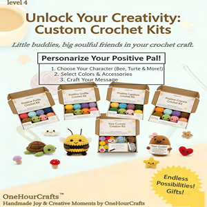 手工钩针编织物品 钩针编织套件 DIY 钩针娃娃玩具材料套装 工具包 初学者用品 - Product Image 6